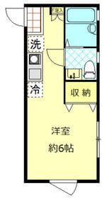 リーシュ・レーヴ 302 間取り図