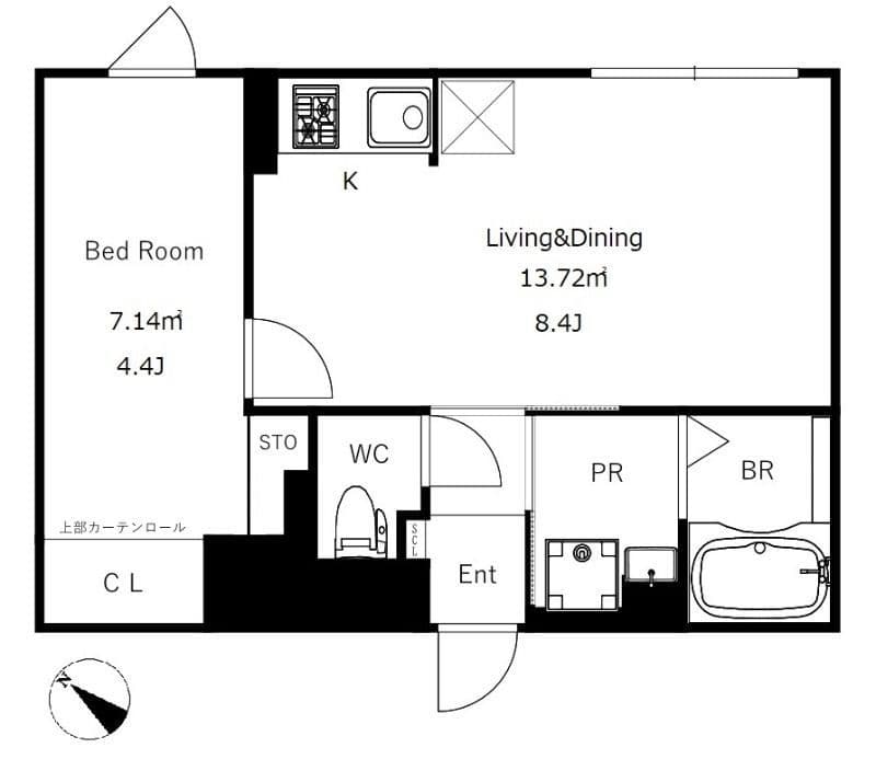 CREAL学芸大学 202 間取り図