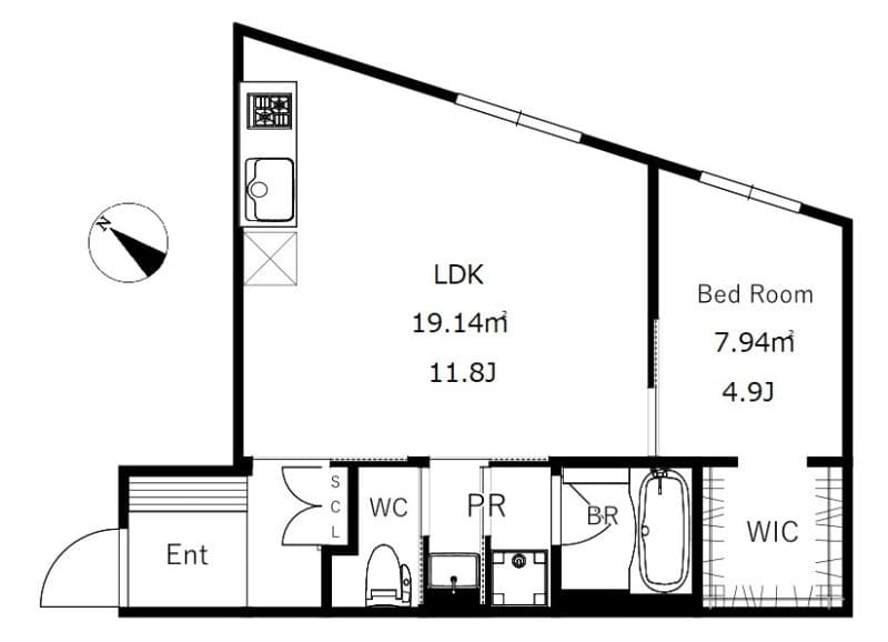 CREAL学芸大学 403 間取り図