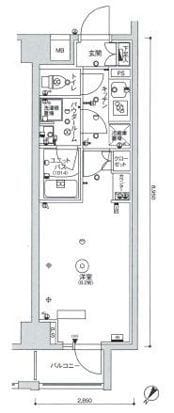 スカイコートヒルズ北新宿 401