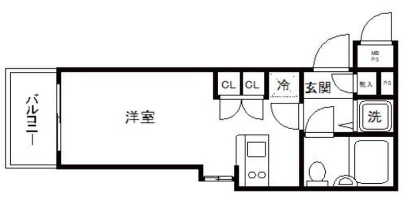 ワコーレ五反田 308 間取り図