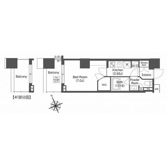コンフォリア西荻窪 0512 間取り図