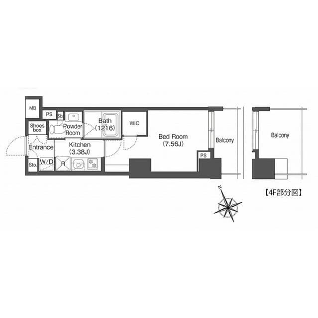 コンフォリア西荻窪 0704 間取り図