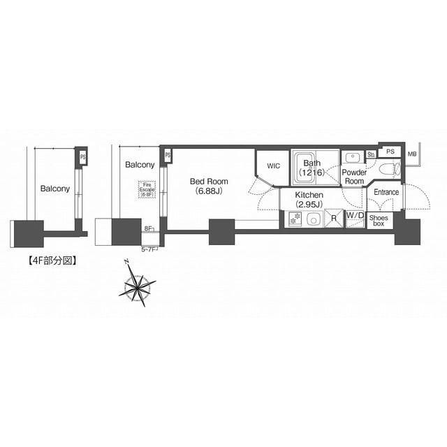 コンフォリア西荻窪 0811 間取り図