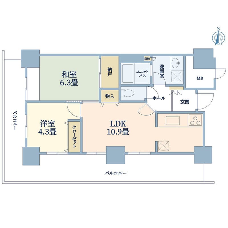 イーストコア曳舟一番館 203 間取り図