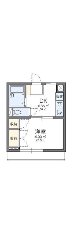 レオパレス新宿A館 203 間取り図