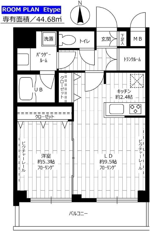 ステージファースト上落合 501 間取り図