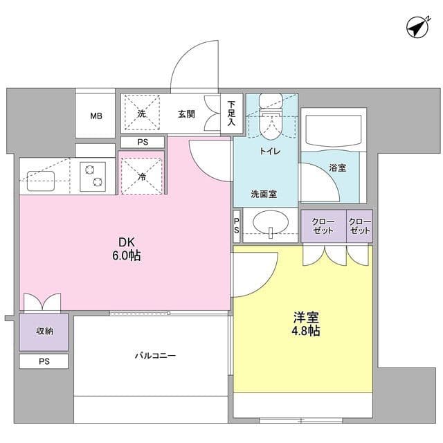 コンフォリア池袋DEUX 0504 間取り図