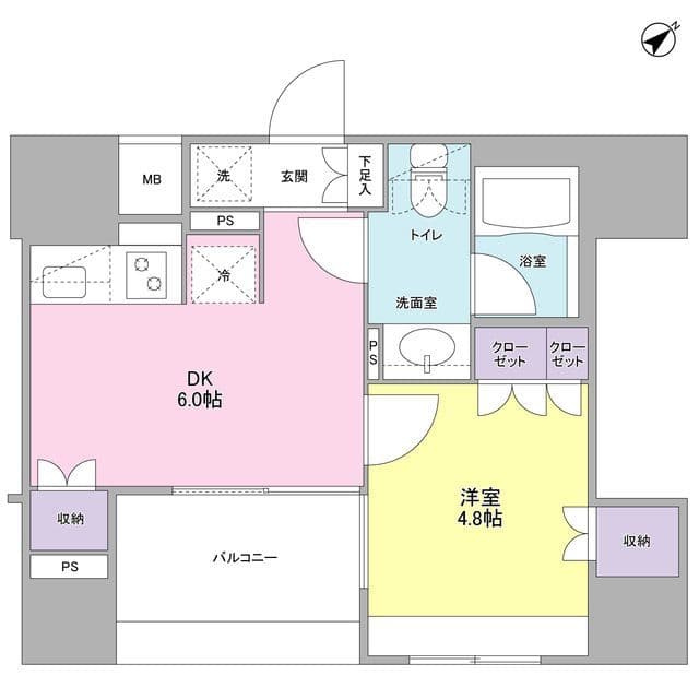 コンフォリア池袋DEUX 0704 間取り図