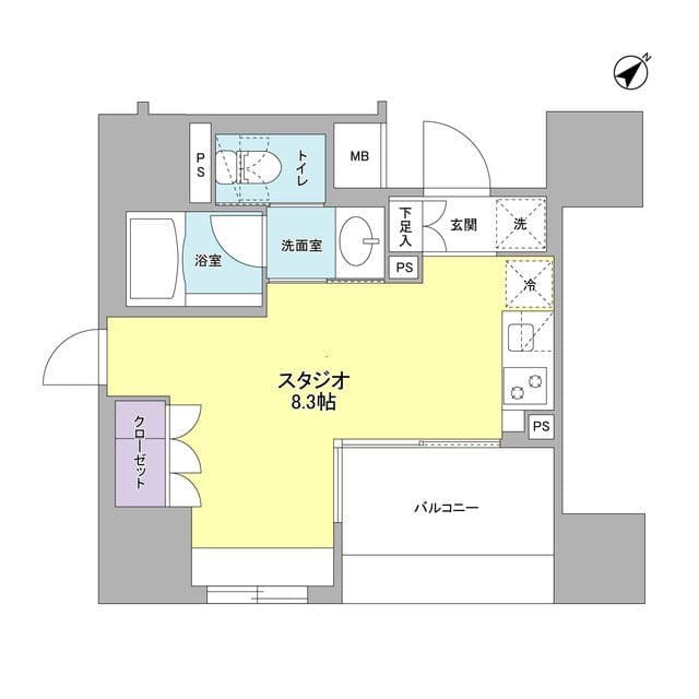 コンフォリア池袋DEUX 0705 間取り図