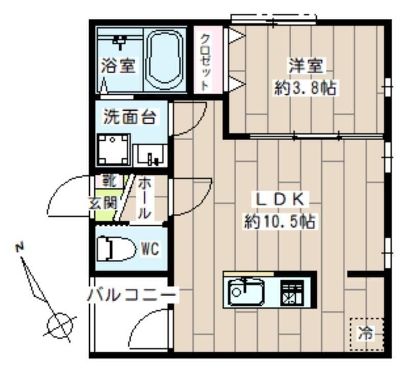 シェソワ東大井 302 間取り図