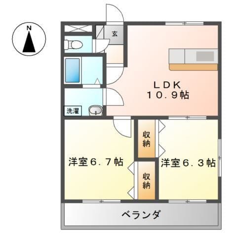 ノーブルヒル 301 間取り図