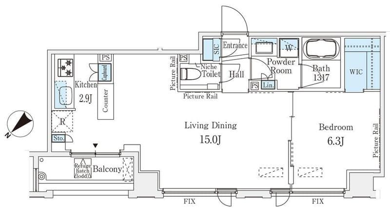 IS銀座レジデンス 1102