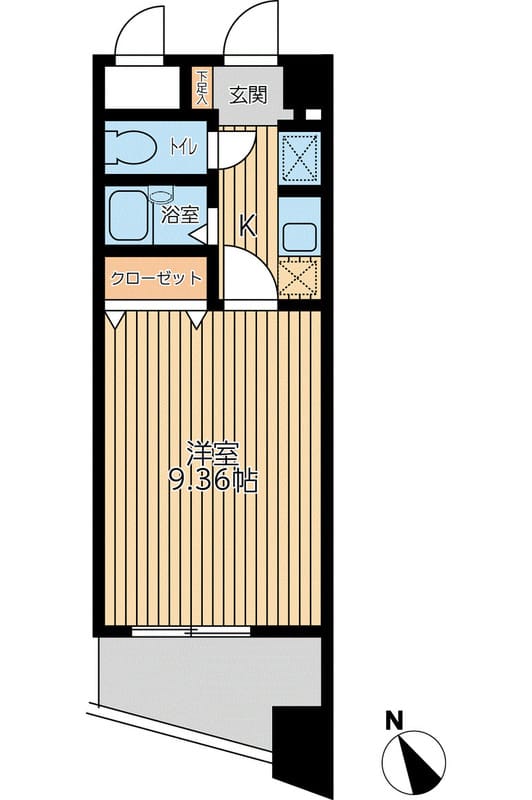 アブレスト西日暮里 0305 間取り図
