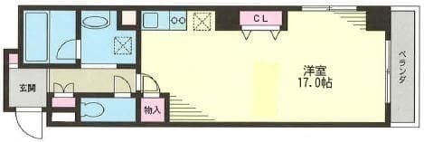 グランドコーポ東日本橋 201 間取り図