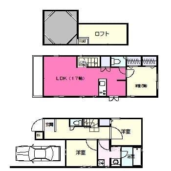 中井二丁目戸建 38万円/なし/なし 間取り図