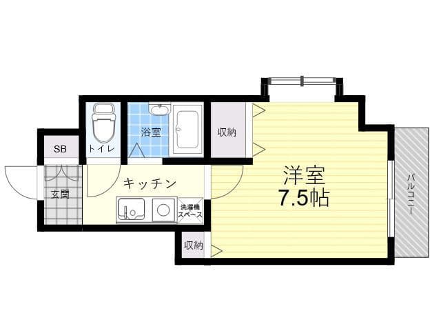 アピス早稲田 303 間取り図