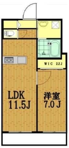 リバード北加瀬 204 間取り図