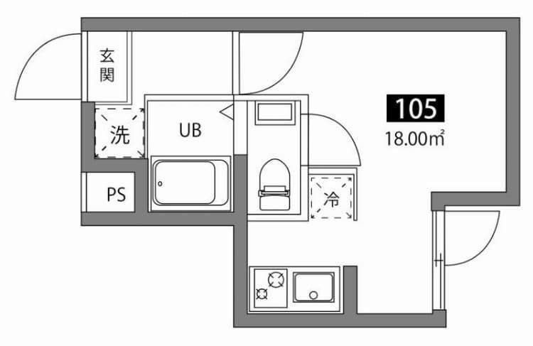 アルトパレス 105 間取り図
