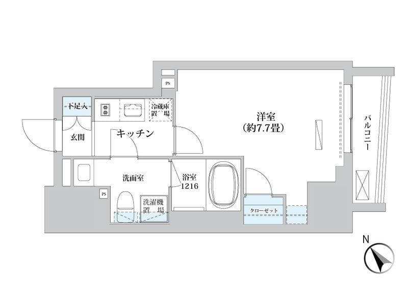 Luma高輪 202 間取り図