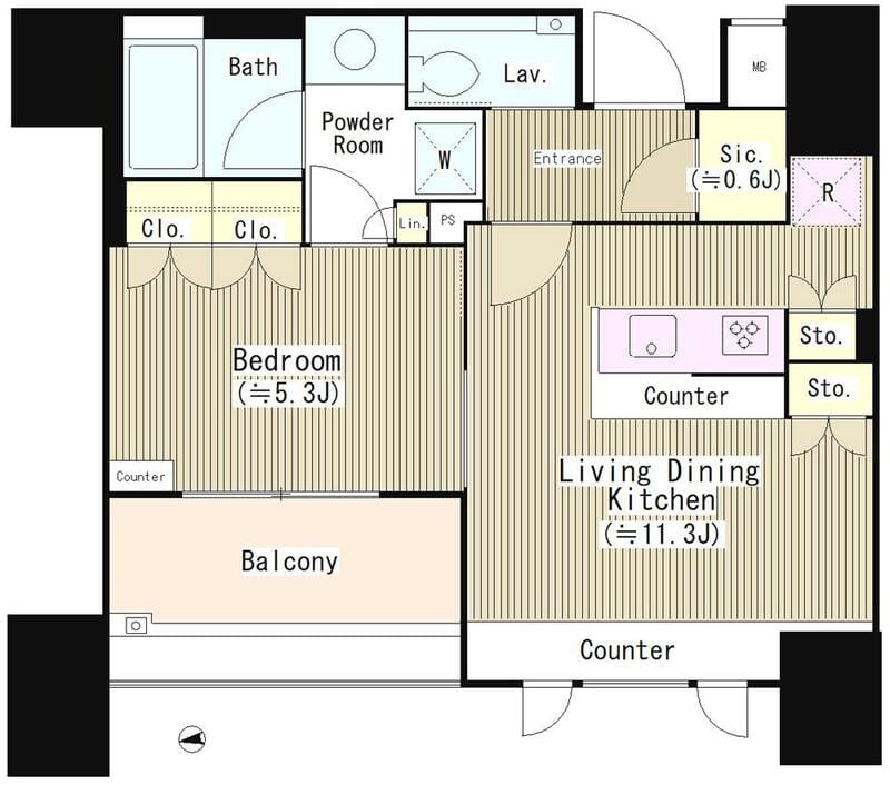 パークリュクス恵比寿 304