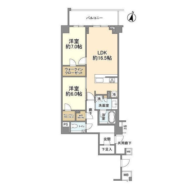 ブランズ渋谷常盤松 106 間取り図