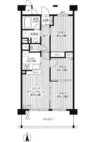 ピエス綱島 111 間取り図