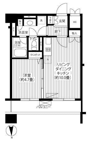 ピエス綱島 233 間取り図