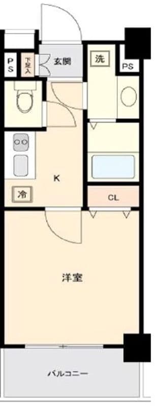 プレール中延 308 間取り図