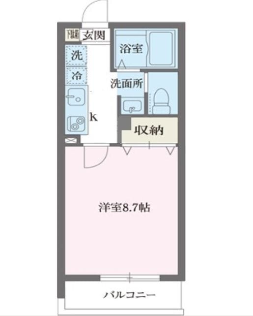 エルスタンザ東綾瀬DEUX 0306 間取り図