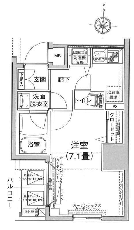 アイルイムーブル錦糸町 303 間取り図