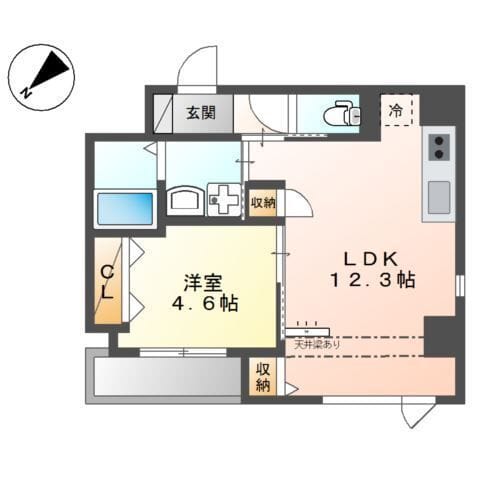 ポルト洗足池 401 間取り図