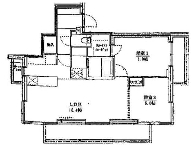 ライフゾーン藤沢 1102 間取り図