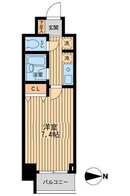 ドゥーエ西大島 0111 間取り図