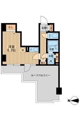 ドゥーエ西大島 0702 間取り図