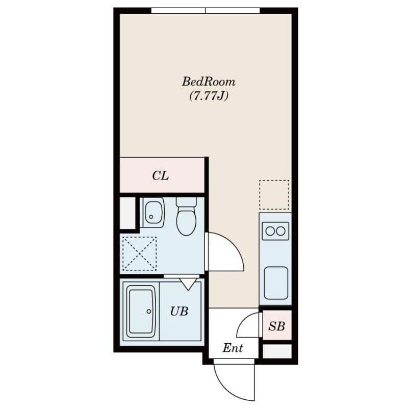 ASTILE 三軒茶屋Ⅲ 204 間取り図