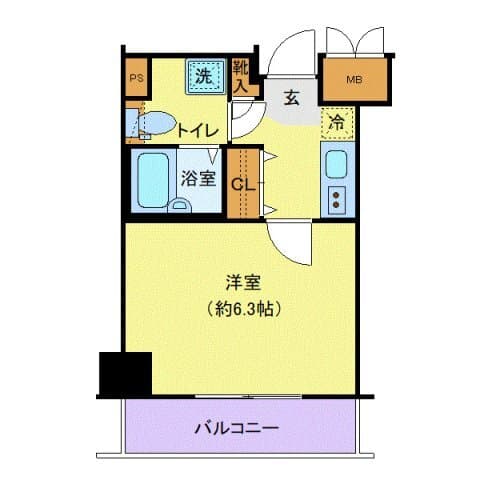 レジオス千鳥町 303 間取り図