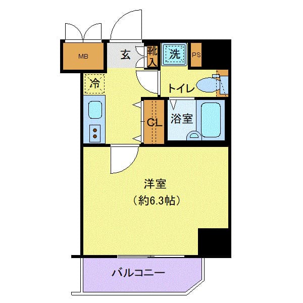 レジオス千鳥町 304 間取り図