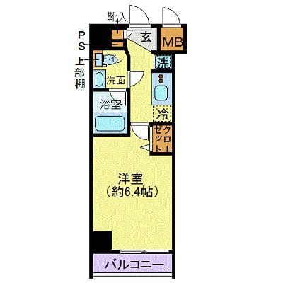 プレール・ドゥーク川崎 601 間取り図