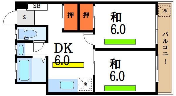 宮崎ビルディングメゾン小岩 702 間取り図