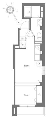 エムジェイプレイス目黒 302 間取り図