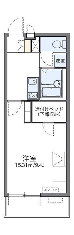レオパレスソレーユⅢ 306 間取り図