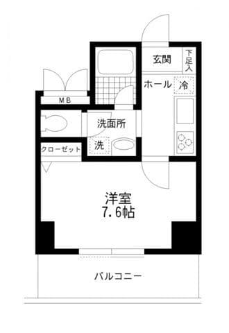 フルグラール池袋 202 間取り図