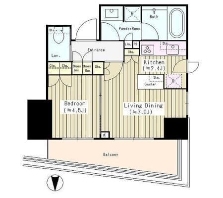 パークホームズ西荻窪グランビュー 301 間取り図