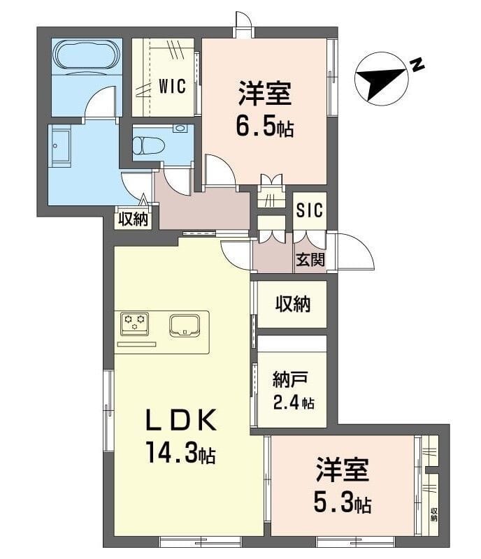 シャーメゾンガーデン下井草 102 間取り図