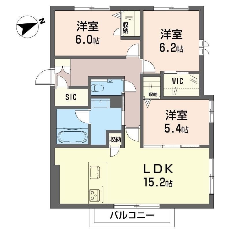 シャーメゾンガーデン下井草 201 間取り図