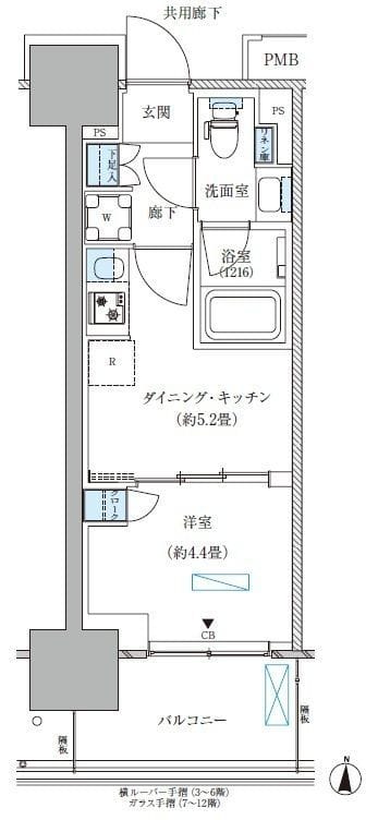 パークアクシス西大島コンフォートスクエア 1111 間取り図