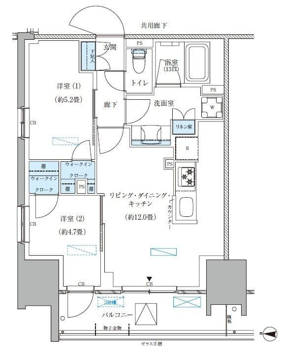 パークアクシス西大島コンフォートスクエア 1414 間取り図