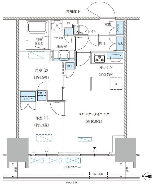 パークアクシス西大島コンフォートスクエア 1420 間取り図