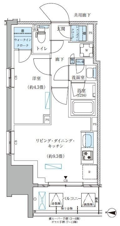 パークアクシス西大島コンフォートスクエア 427 間取り図